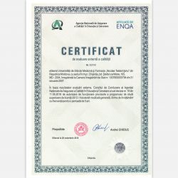 Certificat de evaluare externă a calității nr-000161